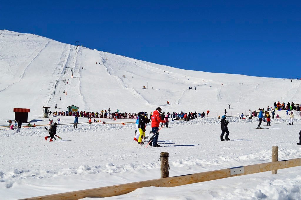 The ski track of Kaimaktsalan