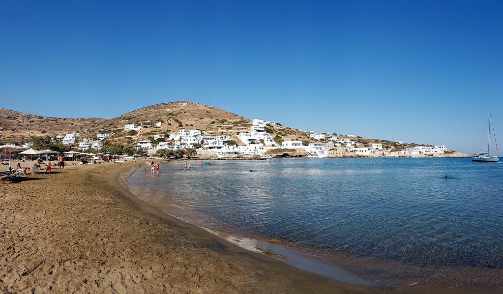 Alopronoia beach in the island of Sikinos, Greece