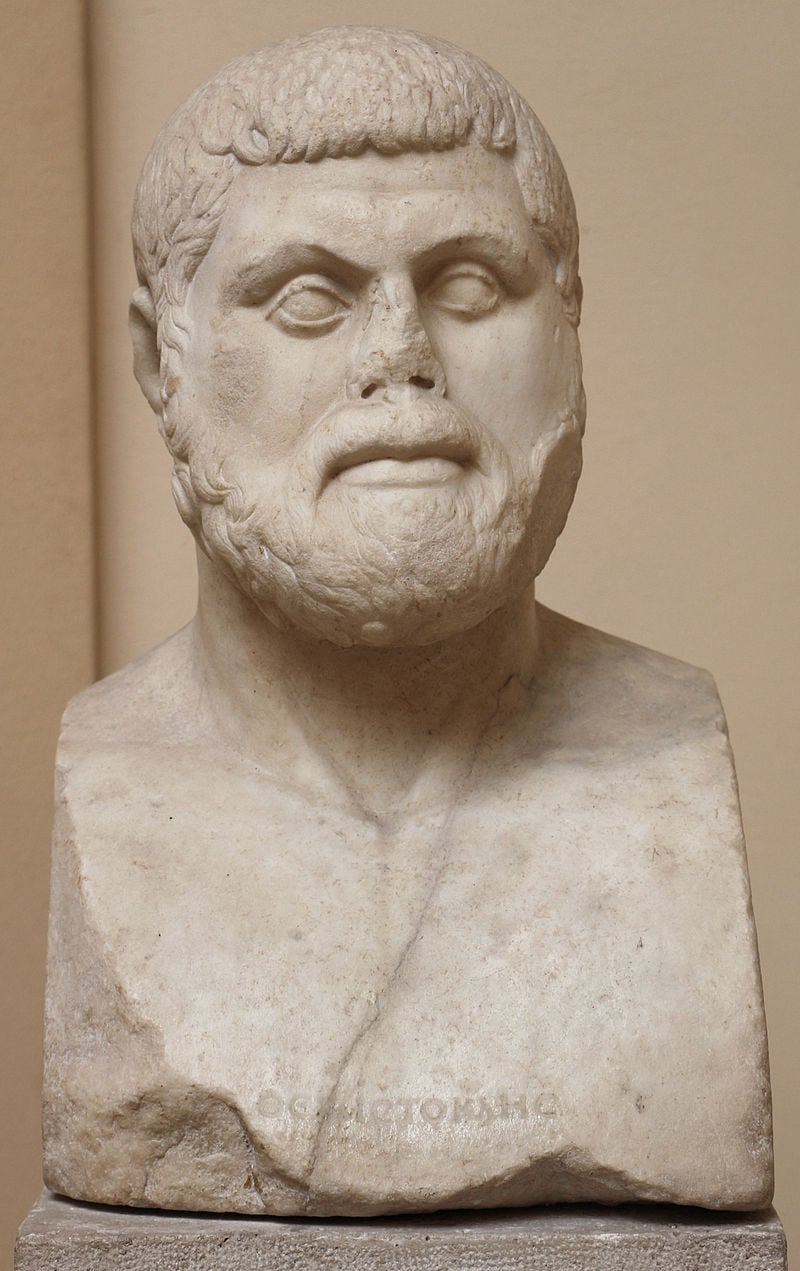The bust portrait of Themistocles, Roman copy of a Greek original from 5th century BC. Credit: Wikimedia commons