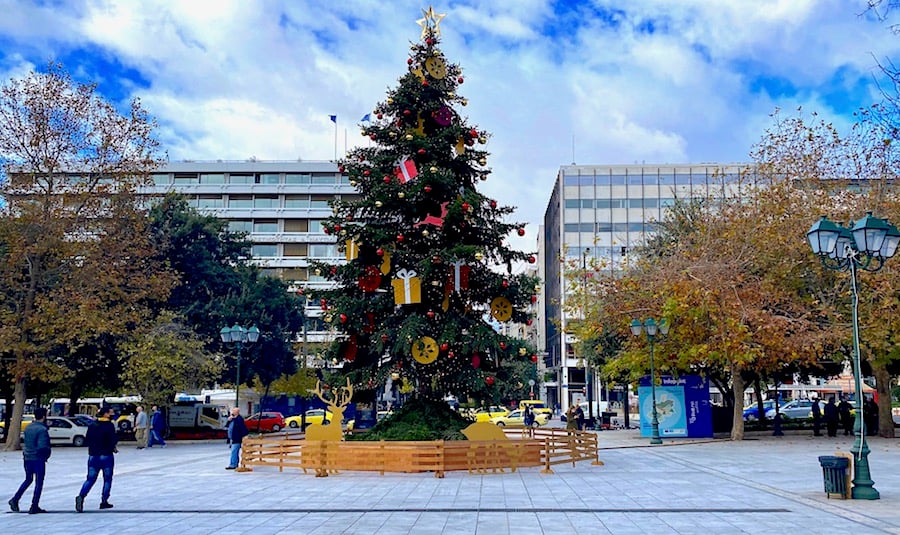 Holiday wishes from the Greek capital Athens