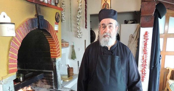 Mount Athos Cuisine Greek monk
