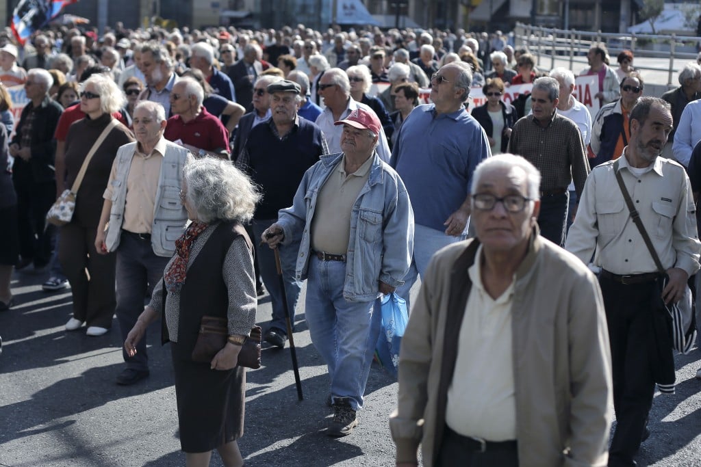 Greek pensioners protests against austerity have been ignored