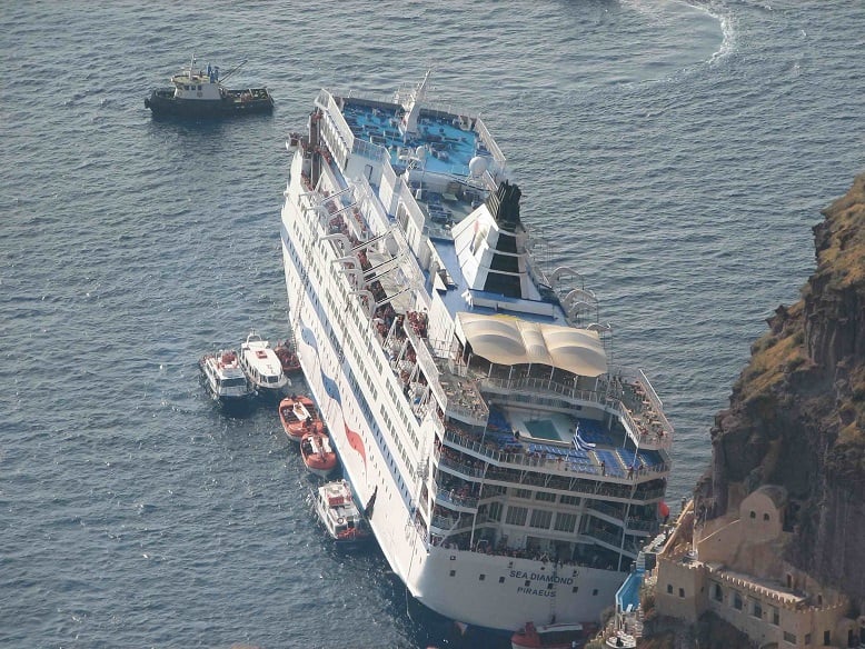 Santorini shipwreck