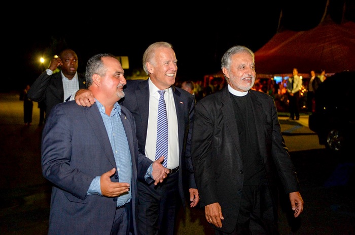 Father Karloutsos with Joe Biden