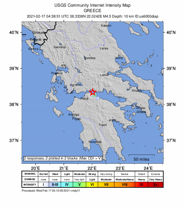 Nafpaktos earthquake