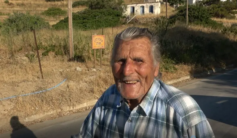 Ikaria elderly resident on longevity