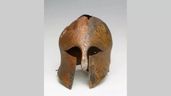 ancient Greek helmet