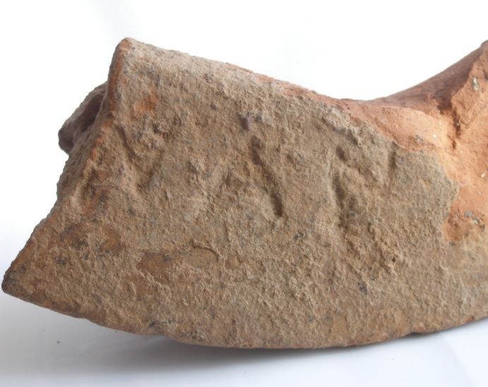 Ceramic fragment inscribed "NAN", found in ancient Salamina in 2020. Credit: Hellenic Ministry of Culture