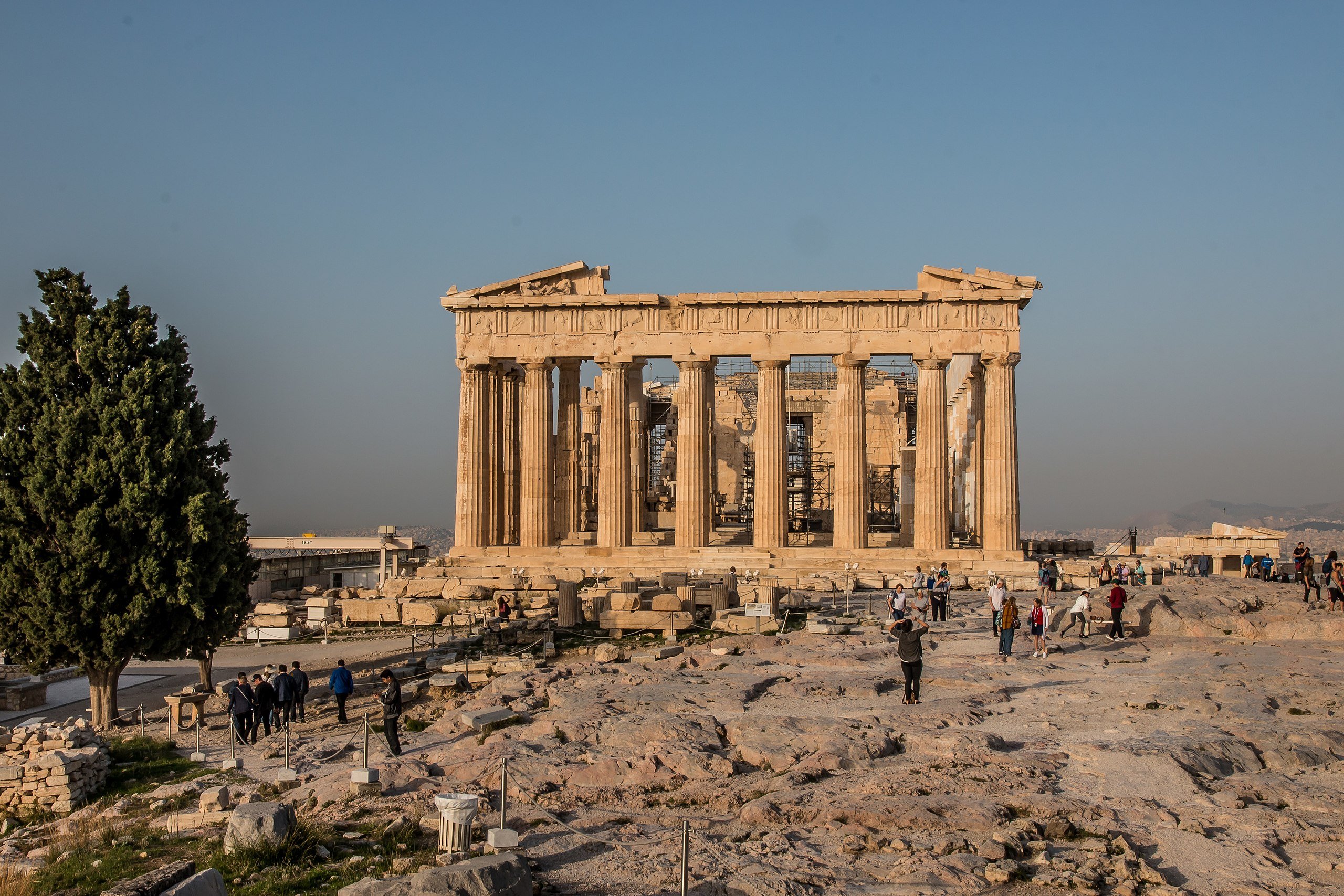 Greece has a long history of supporting the arts as an example the great Parthenon of athens