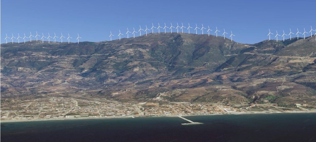 Proposed wind farm at Cape Maleas