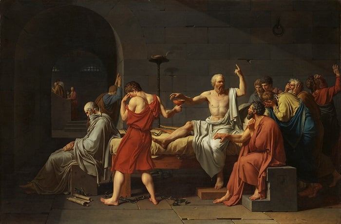 The Death of Socrates – Jacques-Louis David 