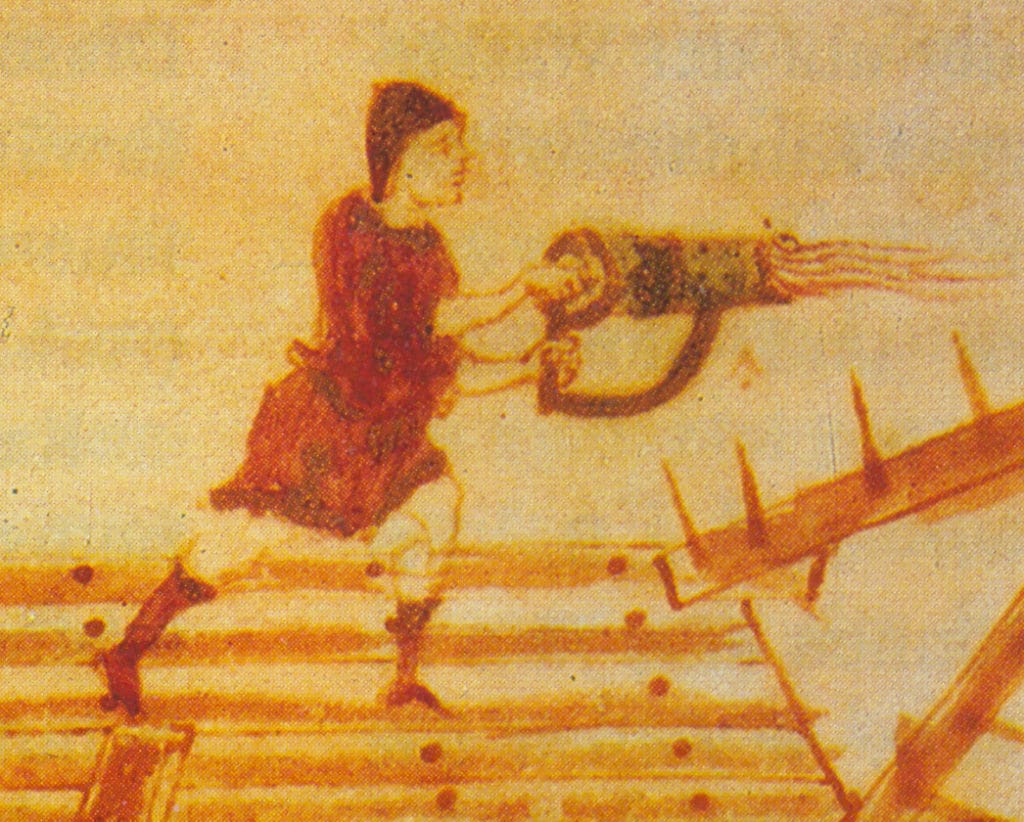 The use of Greek fire in war helped the Byzantines maintain the empire for centuries