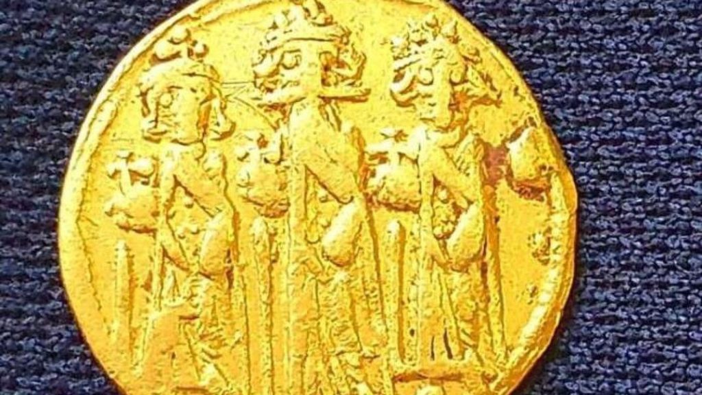 Byzantine era coin