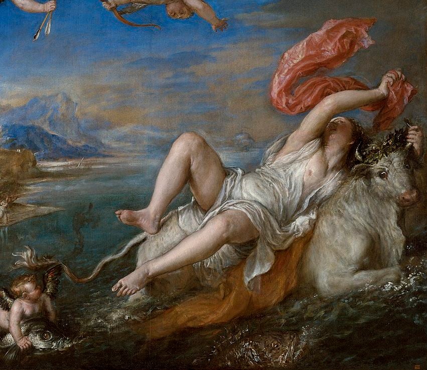 The Abduction of Europa, astrological sign Taurus