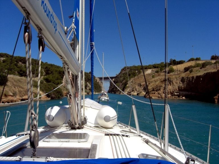 The Magic of Sailing Through the Corinth Canal