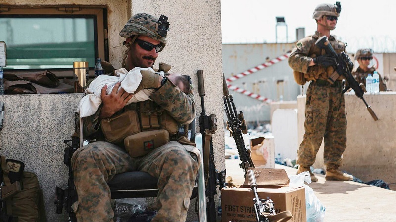 US Marine baby Afghanistan