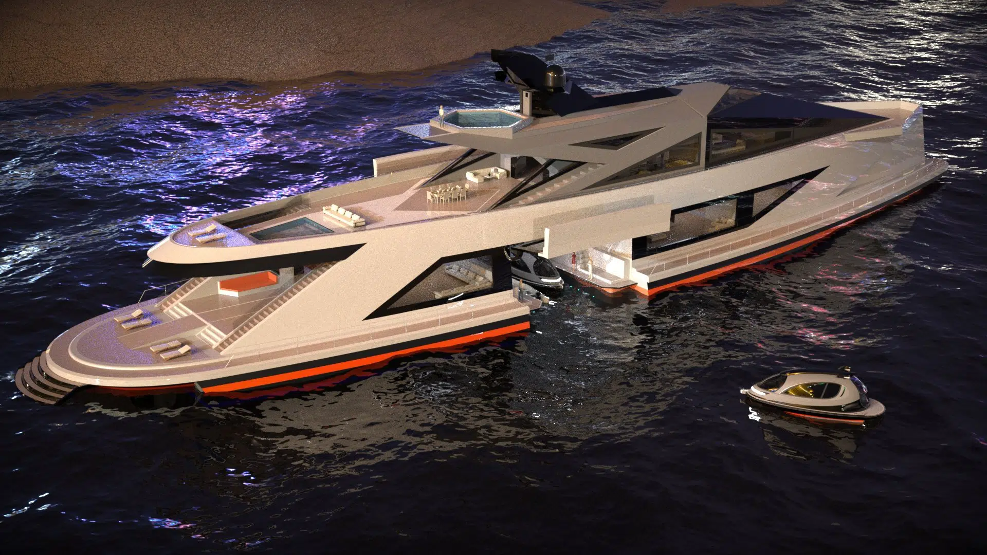 saturnia super yacht