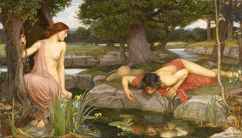 he nymph Echo and Narcissus greek myth