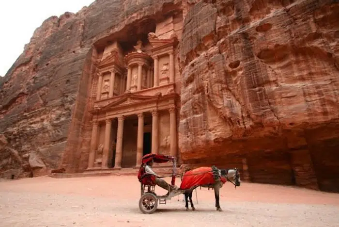 Treasury of Petra in Jordan