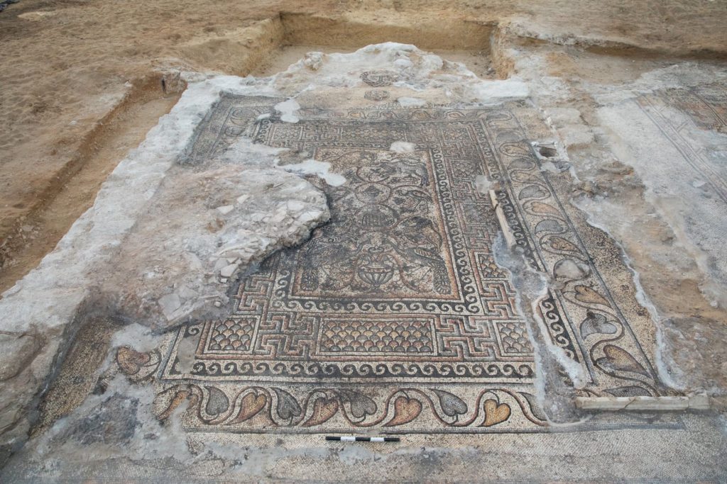 Byzantine basilica mosaics israel