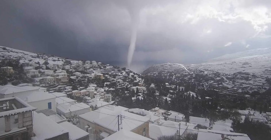 tornadoes Greek islands