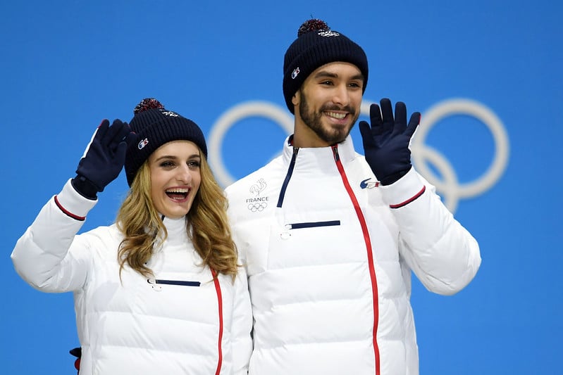 France's Gabriella Papadakis and Guillaume Cizeron at the 2018 Pyeongchang Winter Olympics