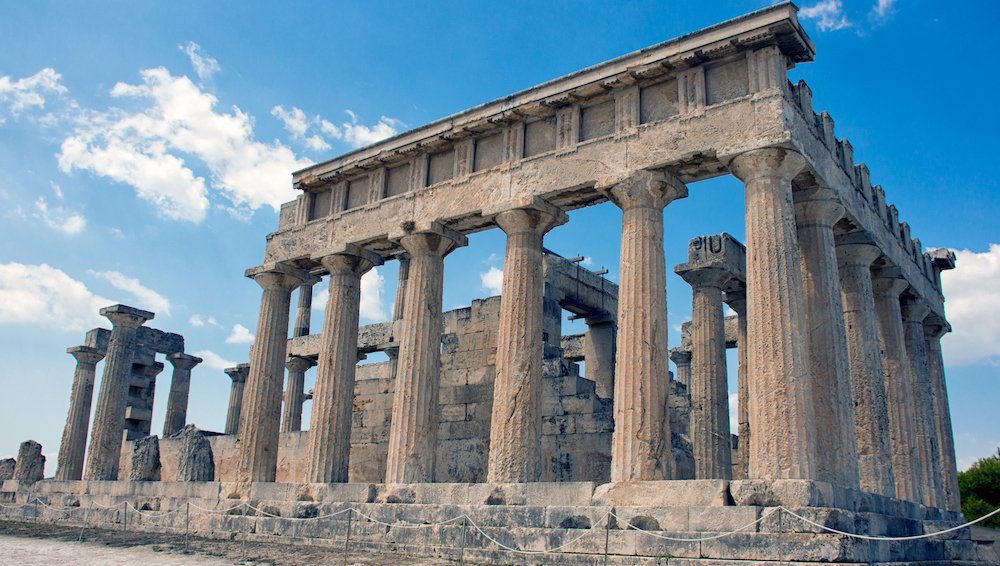 ancient greek temple aphaea aegina