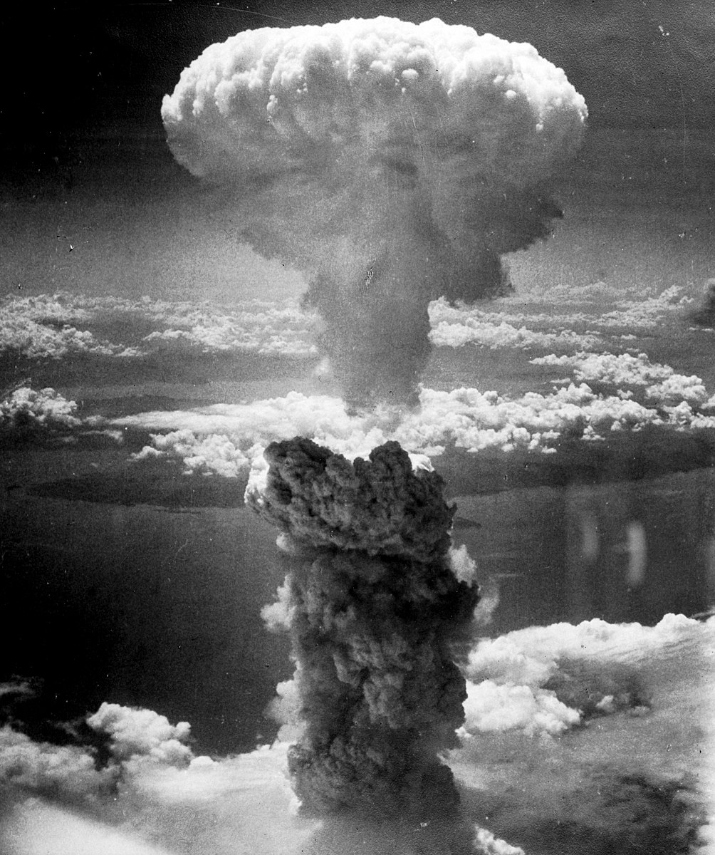 Atomic bomb over Nagasaki, Japan