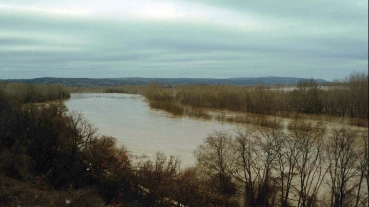 Evros River migrant