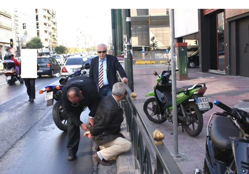 Tsoukalis during an arrest of a dealer