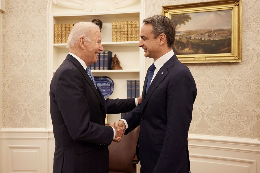 U.S.- Greece Biden Mitsotakis