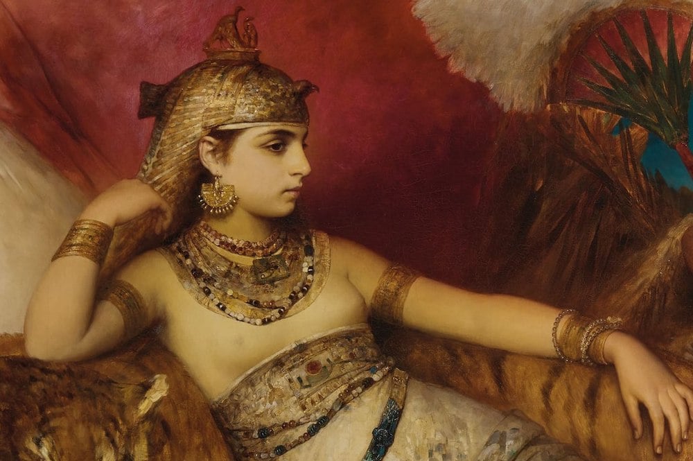 painting of Cleopatra, the Greek queen of Egypt 