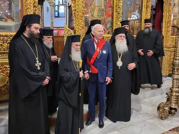 Greek Patriarch of Jerusalem Biden