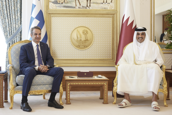 Qatar Greece Mitsotakis Emir