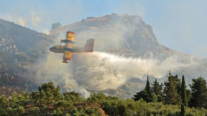 NATO wildfires Greece