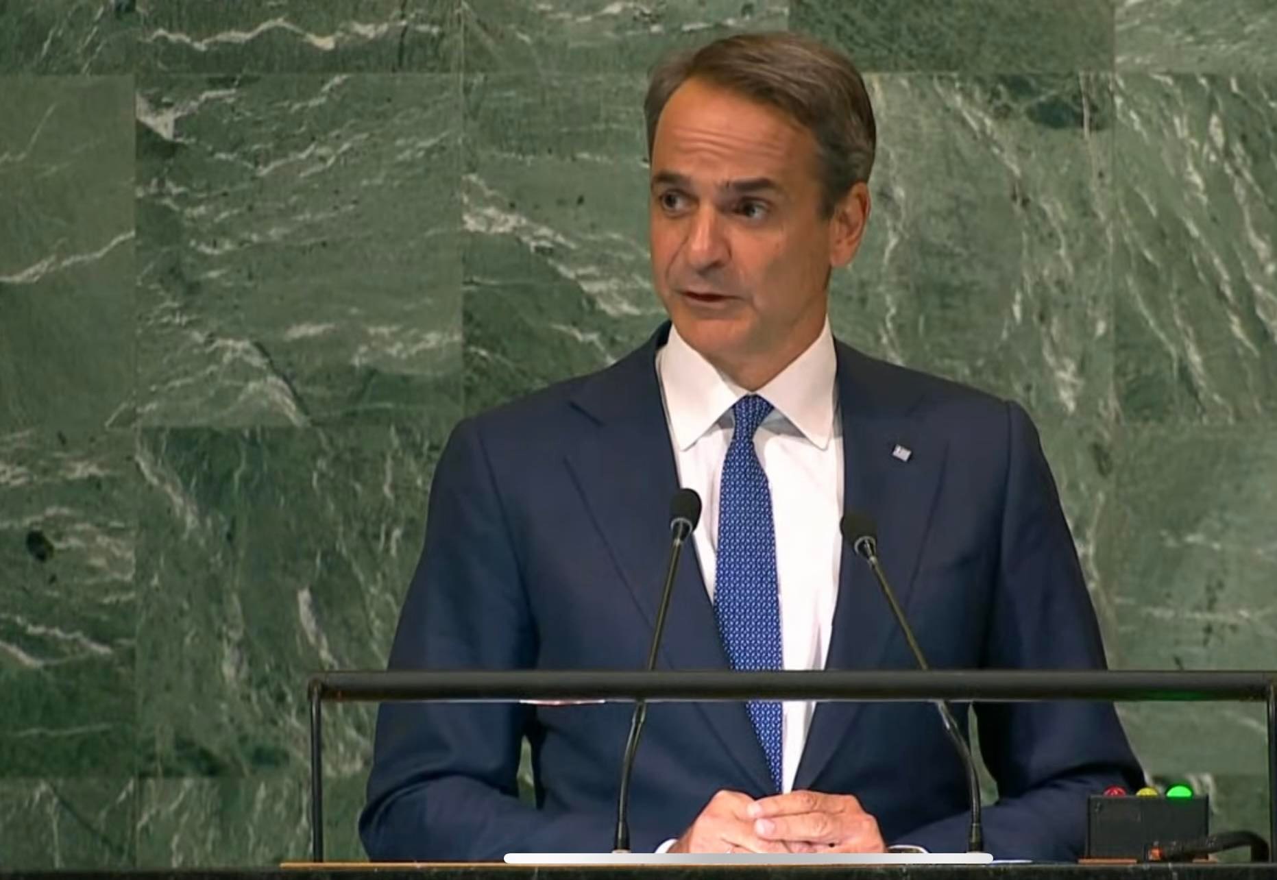 Greek PM Mitsotakis at UN General Assembly: : Russia's Invasion Must Not Succeed