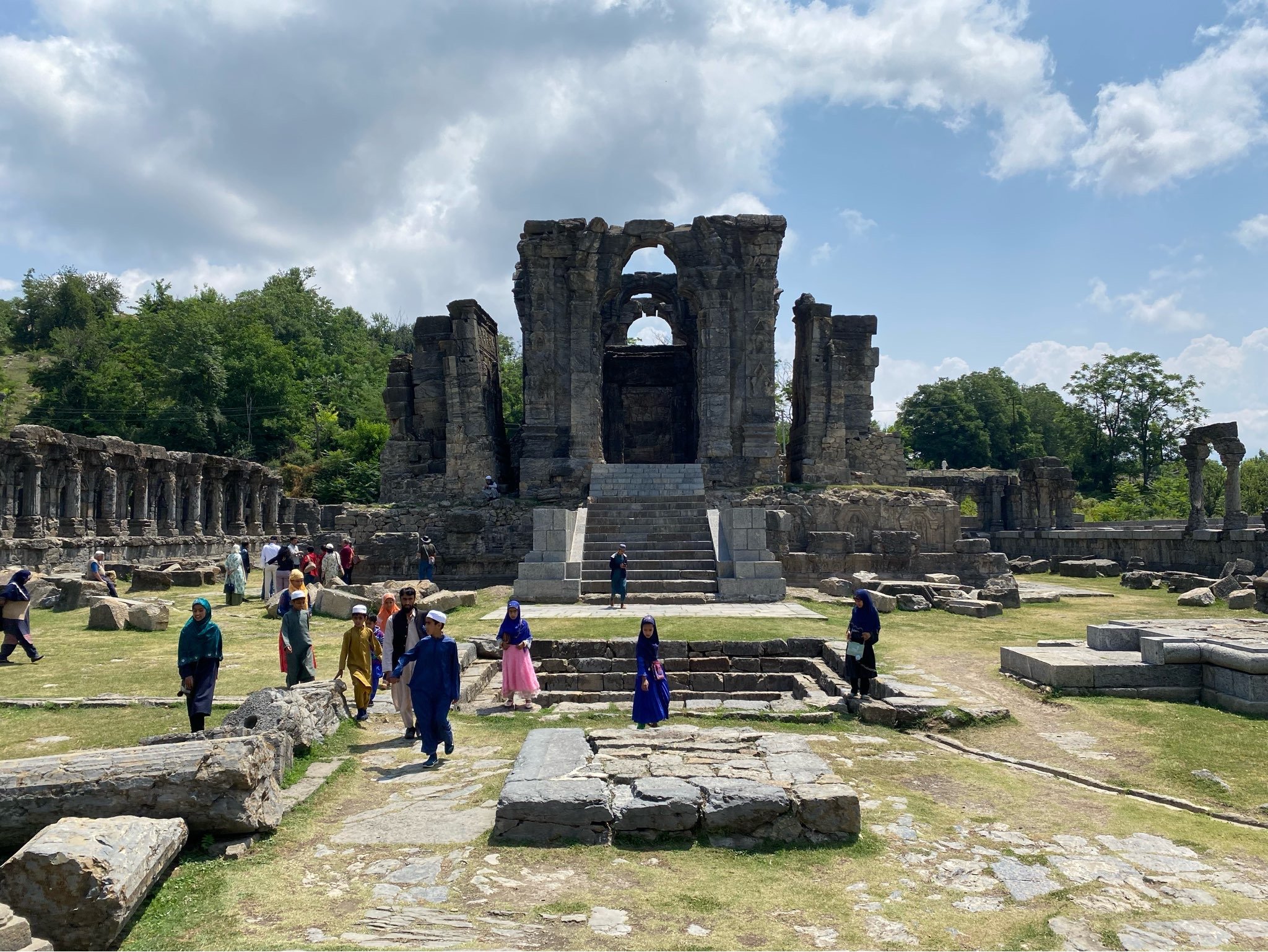 Greek inspired 1200 years old temple in Kashmir known as Martand temple.