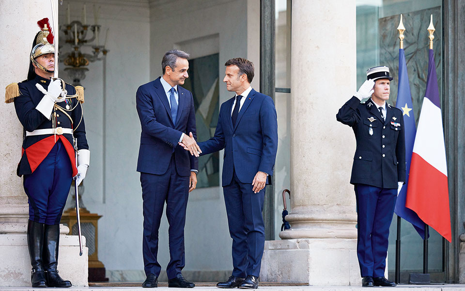 Macron France Greece