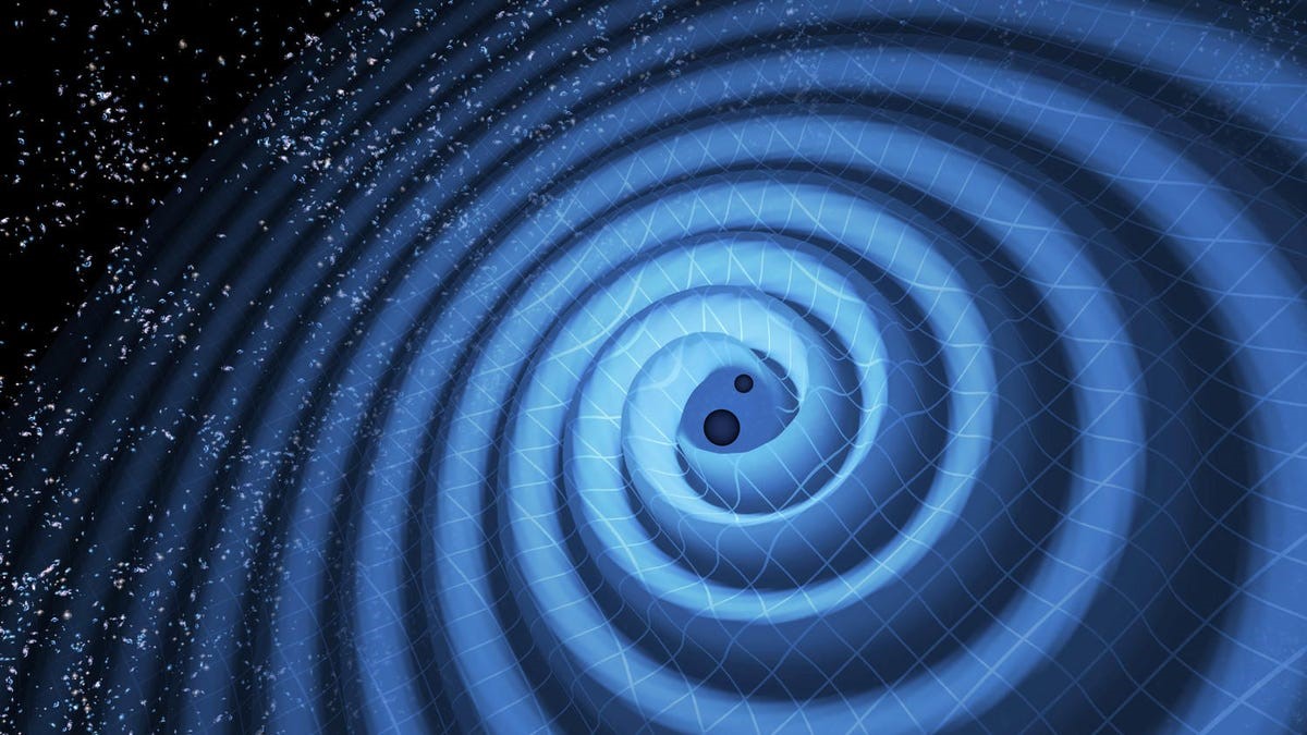 Black Hole Crash Ripples in spacetime