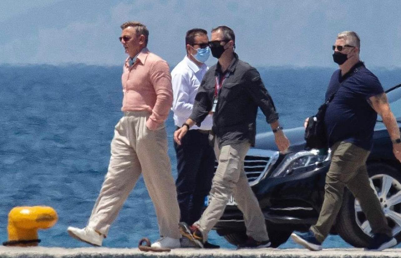 Daniel Craig filming in Spetses