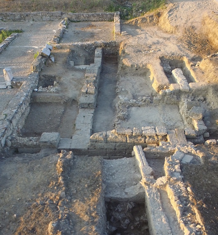 Excavation site in Amphipolis, Northern Greece.