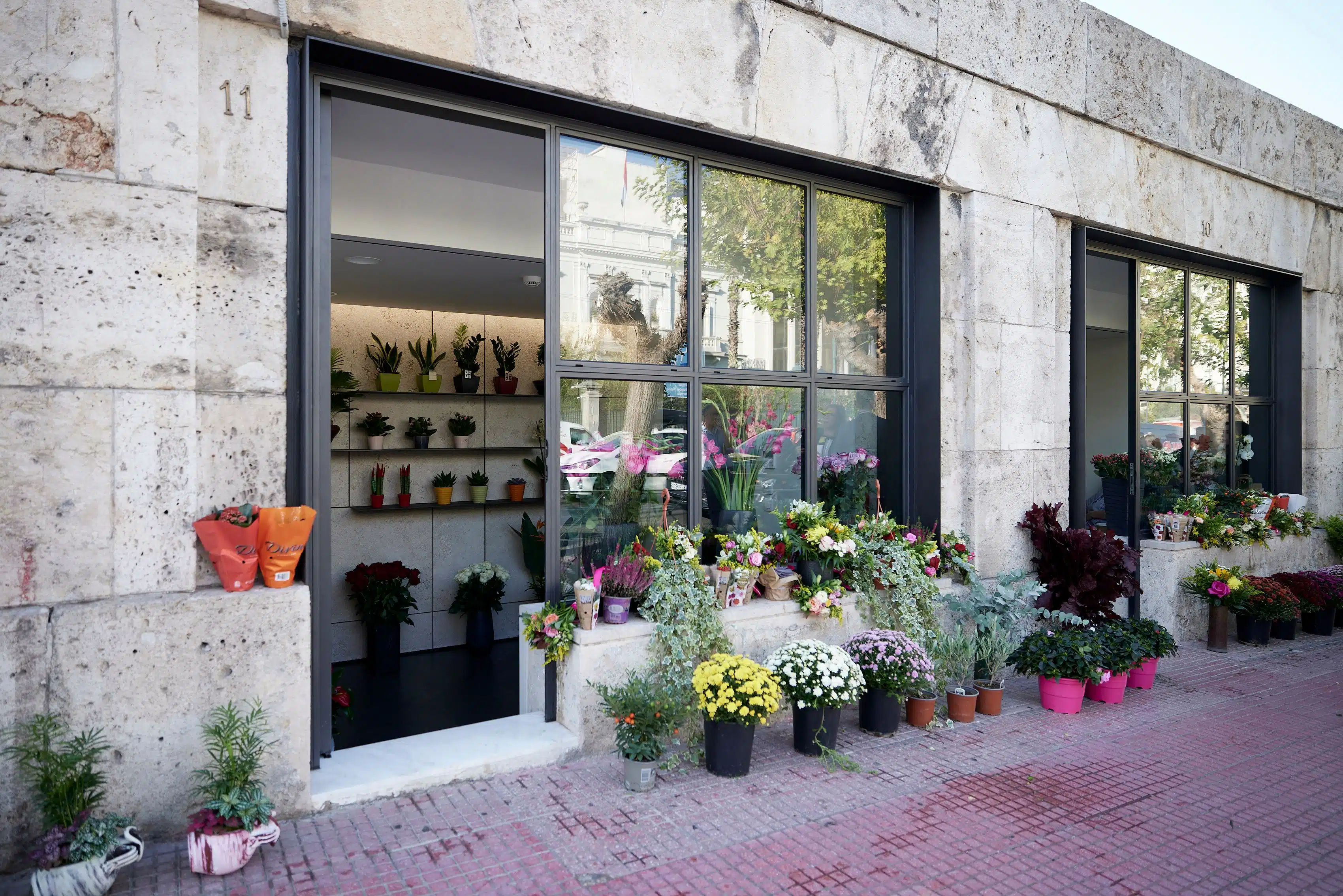 Historic flower shops Syntagma square Athens