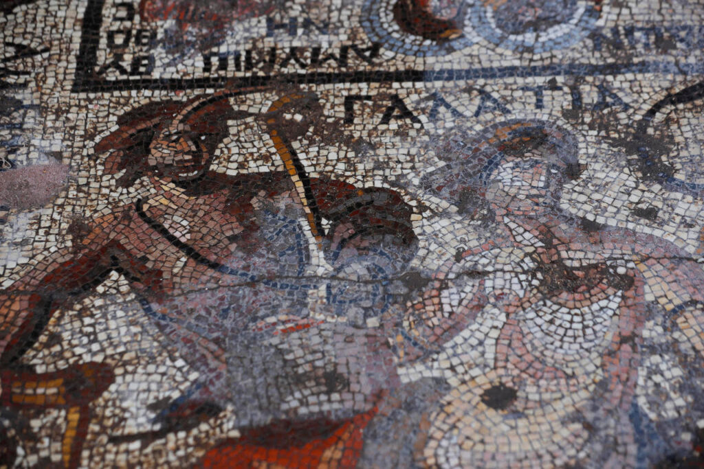 Greek Scenes Mosaic Uncovered in Syria