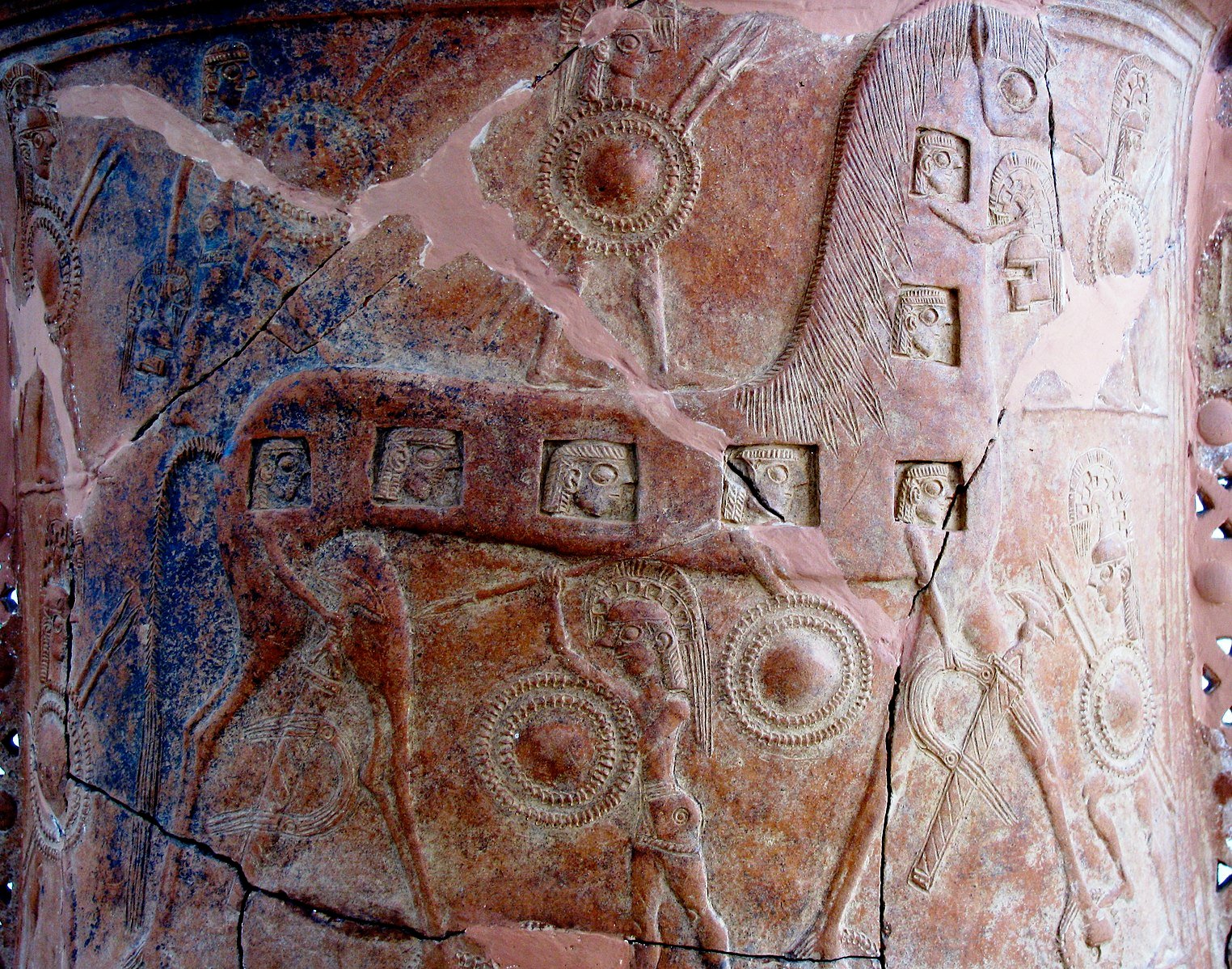 Mykonos Vase depicting the Trojan Horse