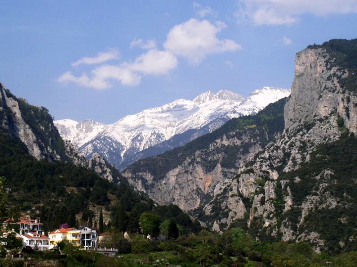 View of Mount Olympus.