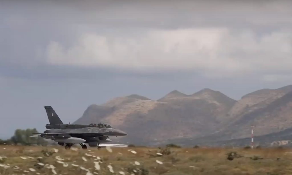 American F-22 jet in Cyprus
