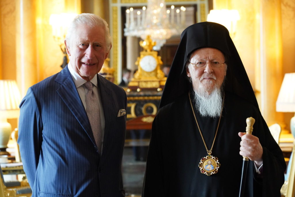 king charles III and ecumenical patriarch bartholomew