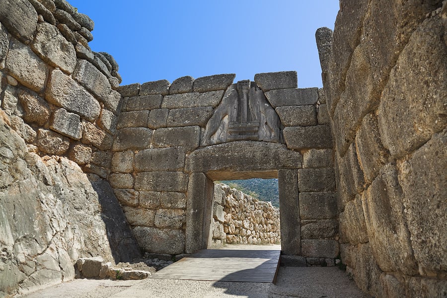 Lions Gate , Mycenae , greece