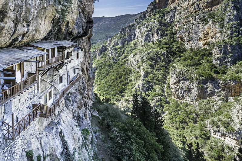 Monastery of St. John the Baptist at the Lousios Gorge, Greece