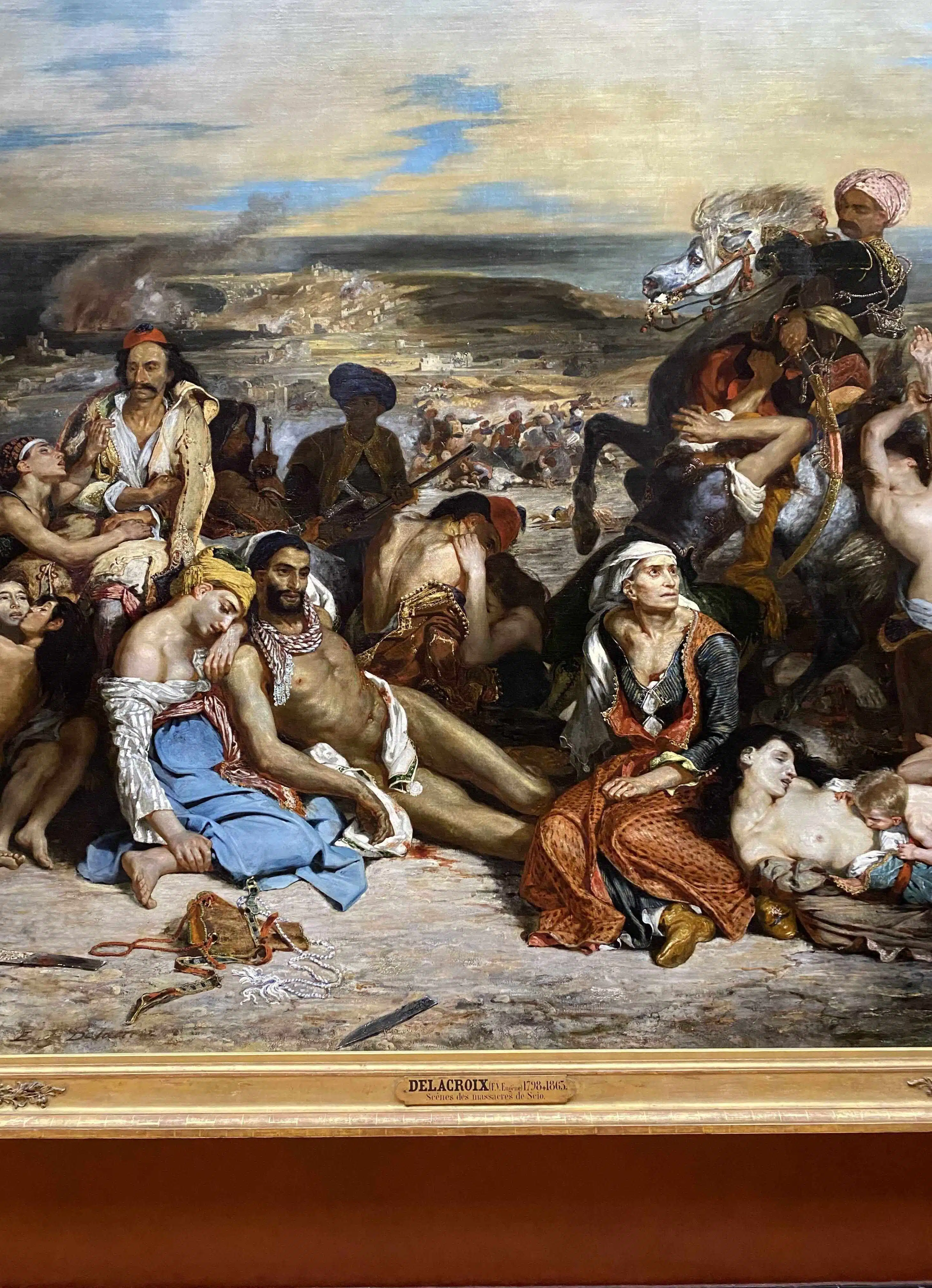 Massacre of Chios painting by Eugene Delacroix.